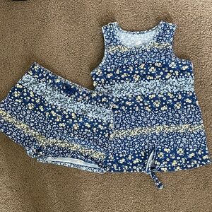 Girls’ Children’s Place floral tank and short set